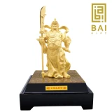 BAI GIFT PAJANGAN PATUNG DEWA KWAN KONG LAPIS EMAS 24K