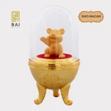 BAI GIFT PAJANGAN PATUNG SHIO MACAN MINI LAPIS EMAS 24K 