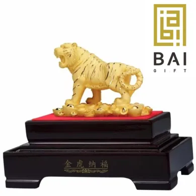 Produk BAI GIFT PAJANGAN PATUNG SHIO MACAN LAPIS EMAS 24K SIZE M 金虎纳福 2 ~blog/2023/3/20/macan_01