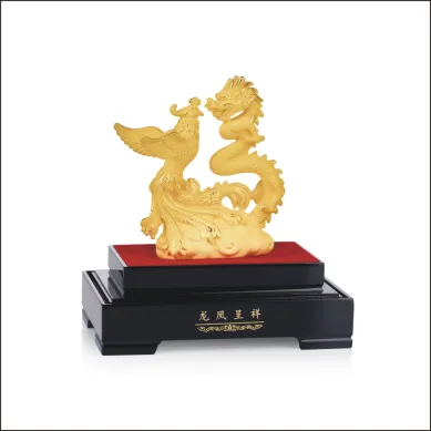 Produk BAI GIFT PATUNG NAGA DAN PHOENIX LONG FENG LAPIS EMAS 24K -龙凤呈祥 2 ~blog/2023/3/21/