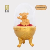 BAI GIFT PATUNG SHIO MONYET MINI LAPIS EMAS 24K