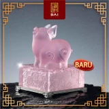 BAI GIFT PAJANGAN PATUNG KRISTAL SHIO BABI CRYSTAL GLASIR PREMIUM