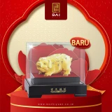 BAI GIFT PAJANGAN SHIO BABI LAPIS EMAS 24K PATUNG SHIO BABI SIZE L 205135252 MM